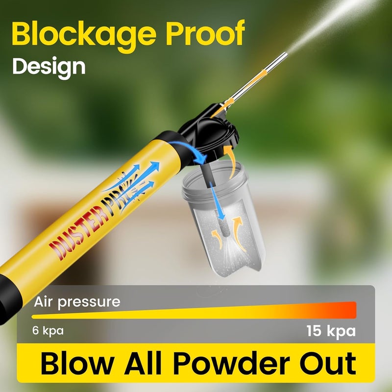 Relime Diatomaceous Earth Powder Duster Adjustable Upto 4 FT, Powder Output Adjustable Pump Applicator, Duster, Dispenser, Sprayer, Dust Application for Diatomaceous Earth - Image 5